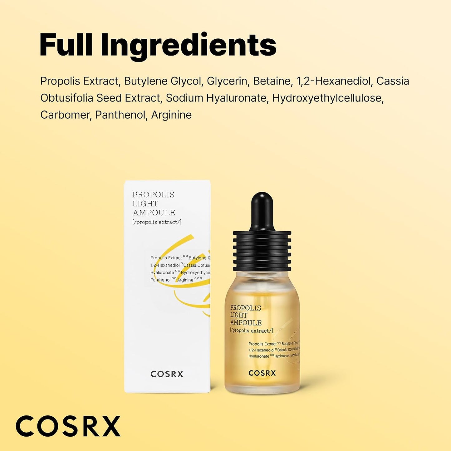 73% Propolis Light Ampoule for Sensitive Skin, Fine Lines, 1.01Fl.Oz