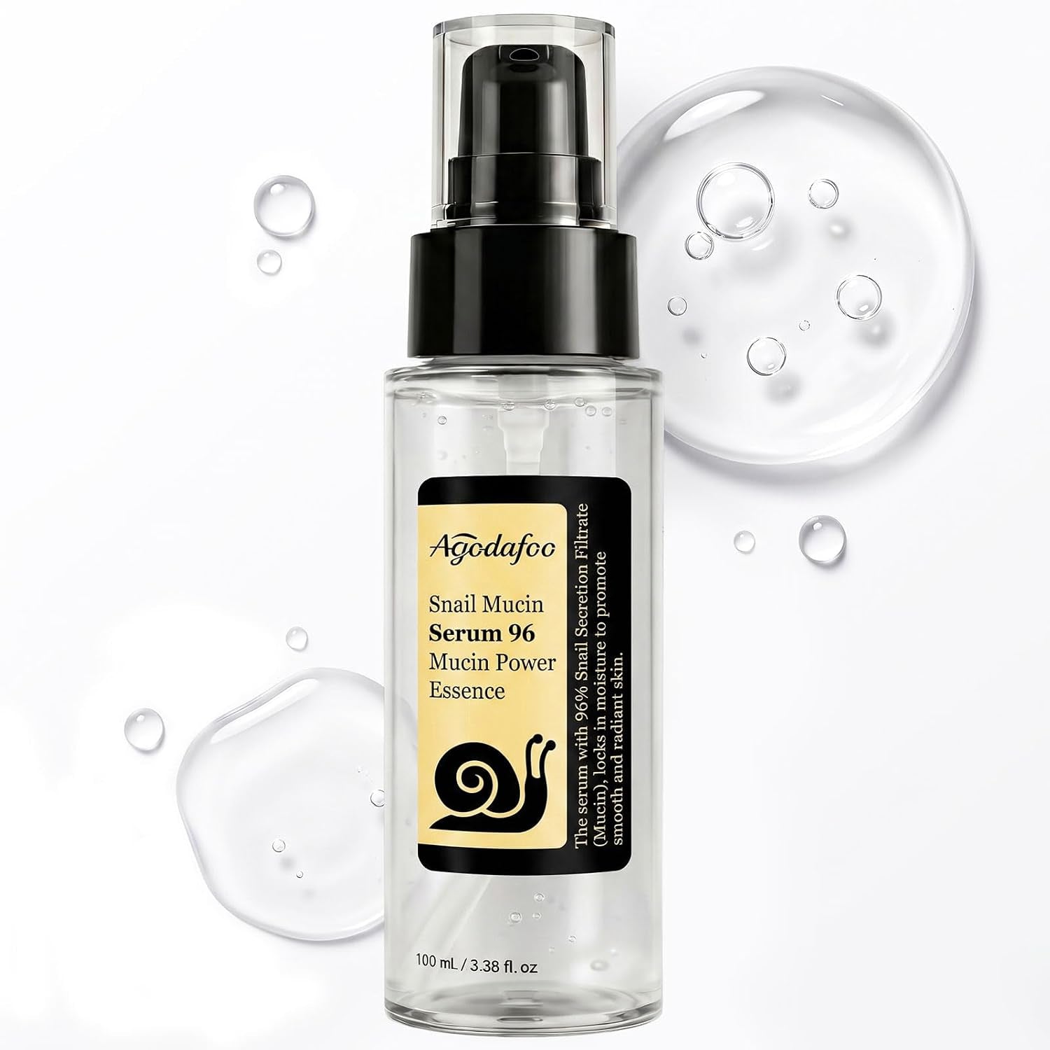 Snail Mucin Serum 100Ml, Hydrating Serum for Face with Snail Secretion | Advanced Snail 96% Mucin Power Essence for Dull Skin, Repairing Moisturizing Skin Care for Women
