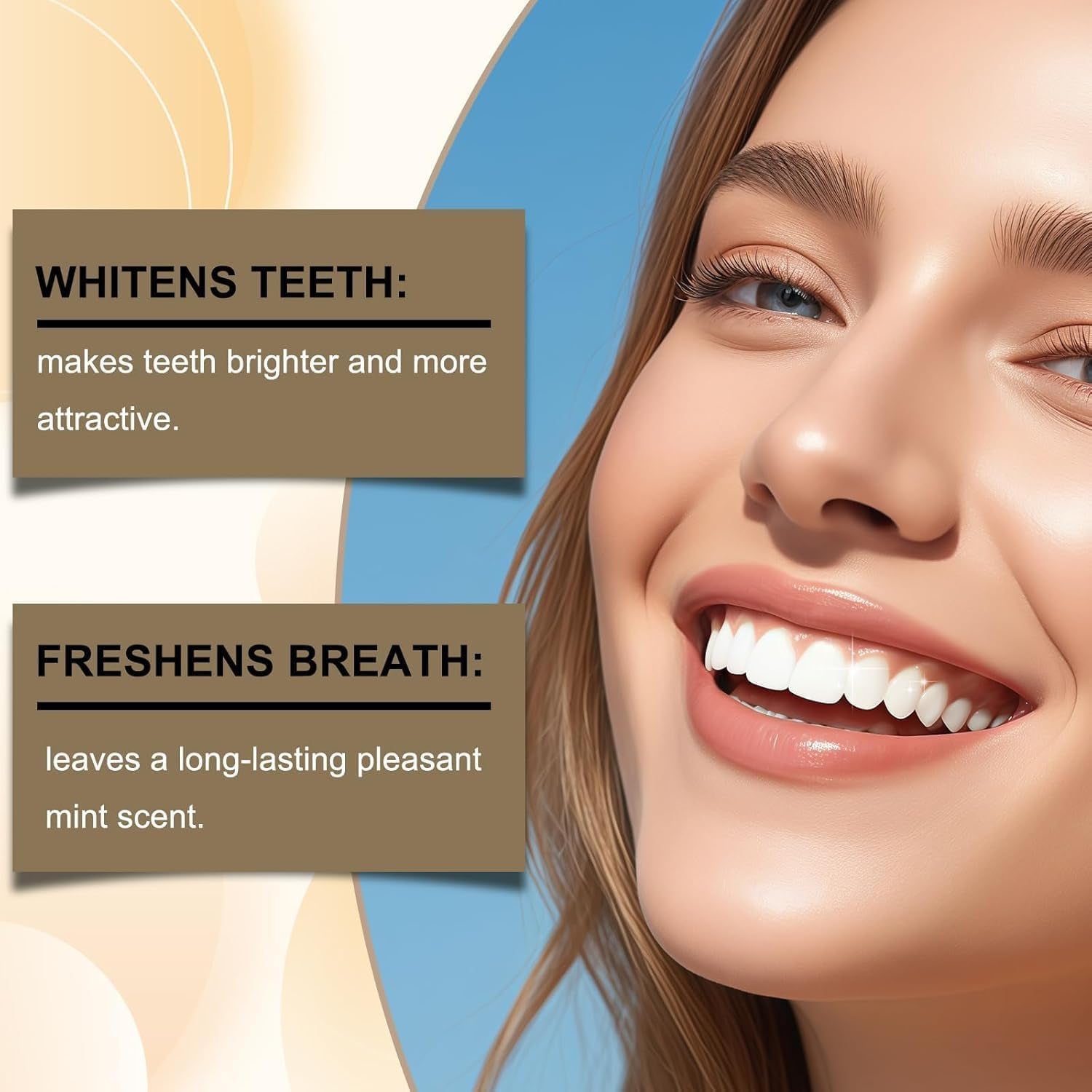2PCS Tooth Refresh Toothpaste, Fresh Breath Whitening Toothpaste, Natural Oral Care & Enamel Repair, Helps Remove Coffee, Tea & Wine Stains, Deep Cleaning Care