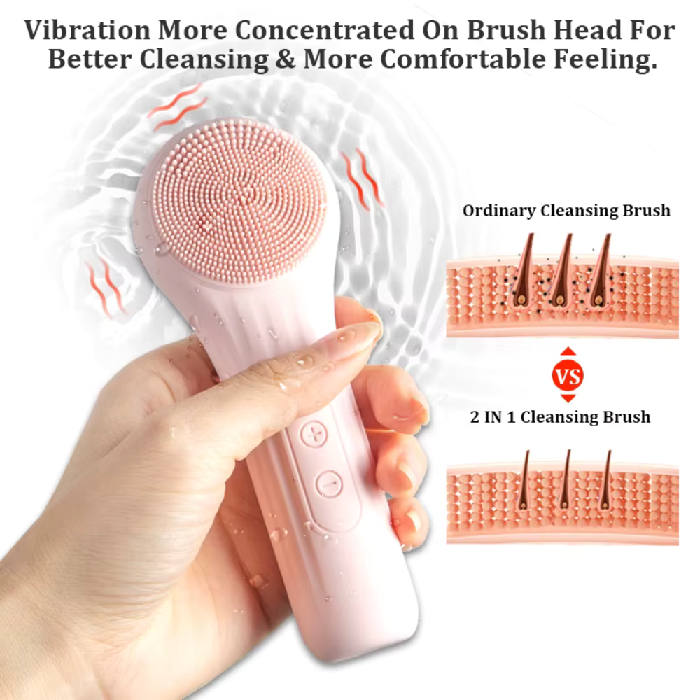 5-in-1 Facial Cleansing & Skincare Brush