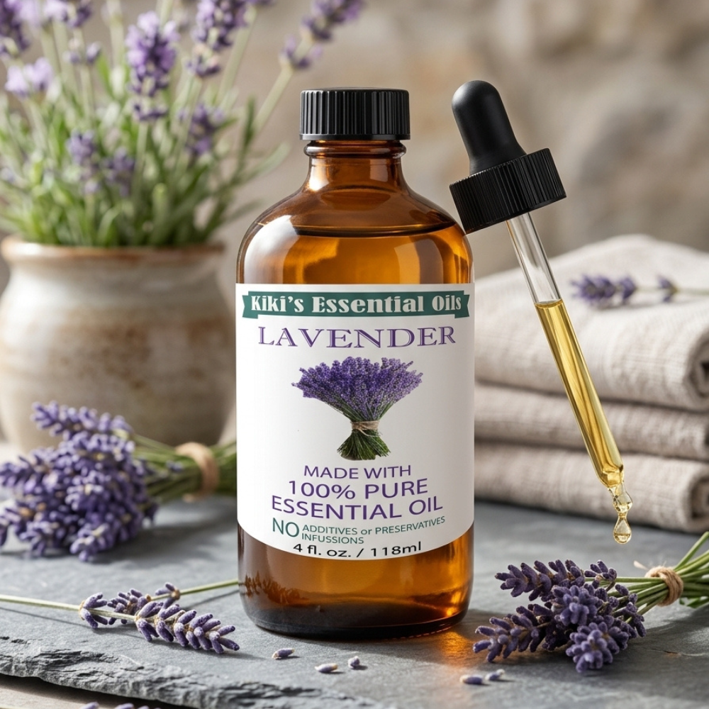 100% Pure Lavender Essential Oil for Aromatherapy, Skin & Sleep