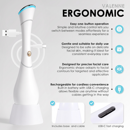 4-in-1 LED Light Therapy Facial Massager Wand