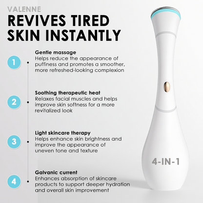 4-in-1 LED Light Therapy Facial Massager Wand
