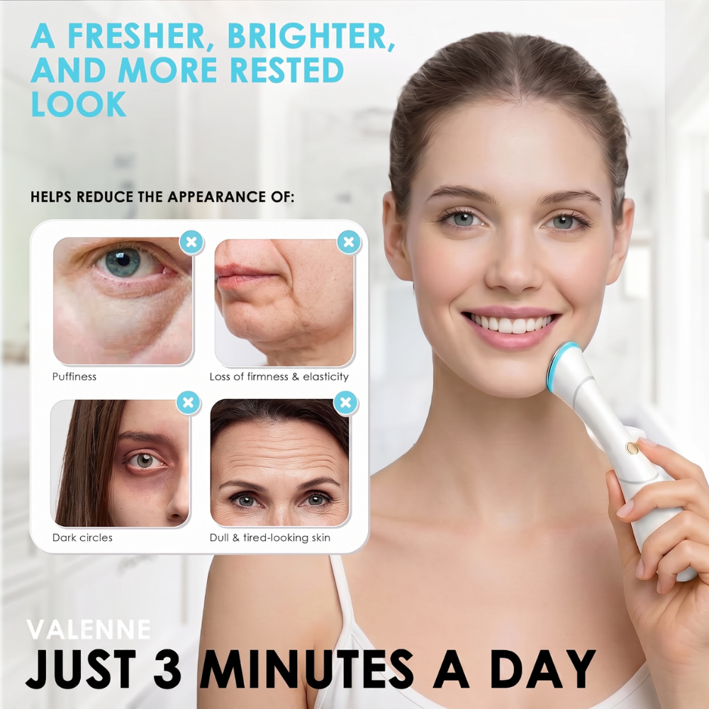 4-in-1 LED Light Therapy Facial Massager Wand