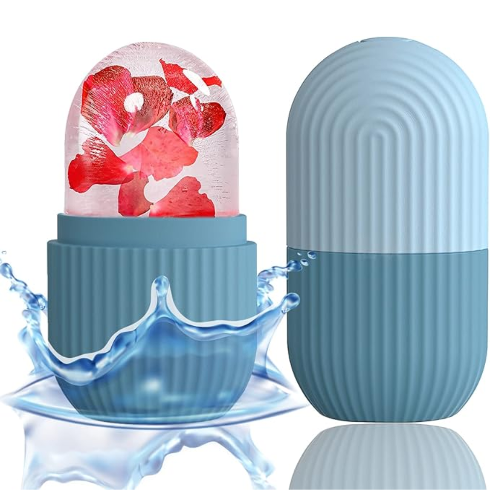 Reusable Silicone Facial Ice Mold for Cryotherapy