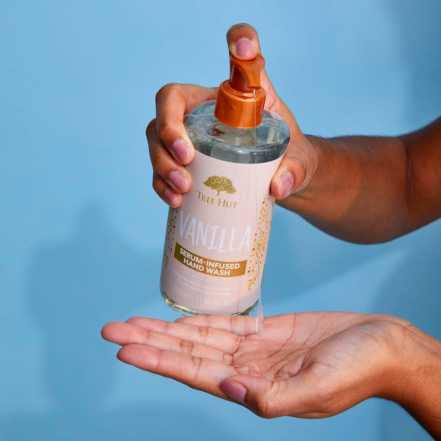Serum Infused Hand Wash, Vanilla, 11 Fl Oz | Nourish & Hydrate Hands, Strengthening Skin Care, Long-Lasting Scent, Cleanse & Lock in Moisture, Cermamides