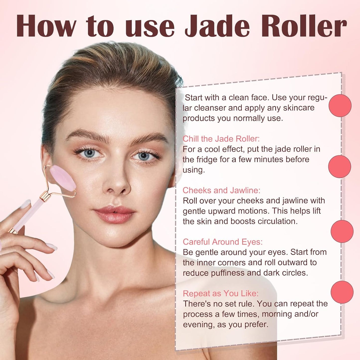 Spa Headband and Wristband Set for Women with Ice Jade Roller and Gua Sha, Skin Care Set Tools Puffy Makeup Headband Teen Girl Gifts Trendy Stuff Hair Accessories for Women