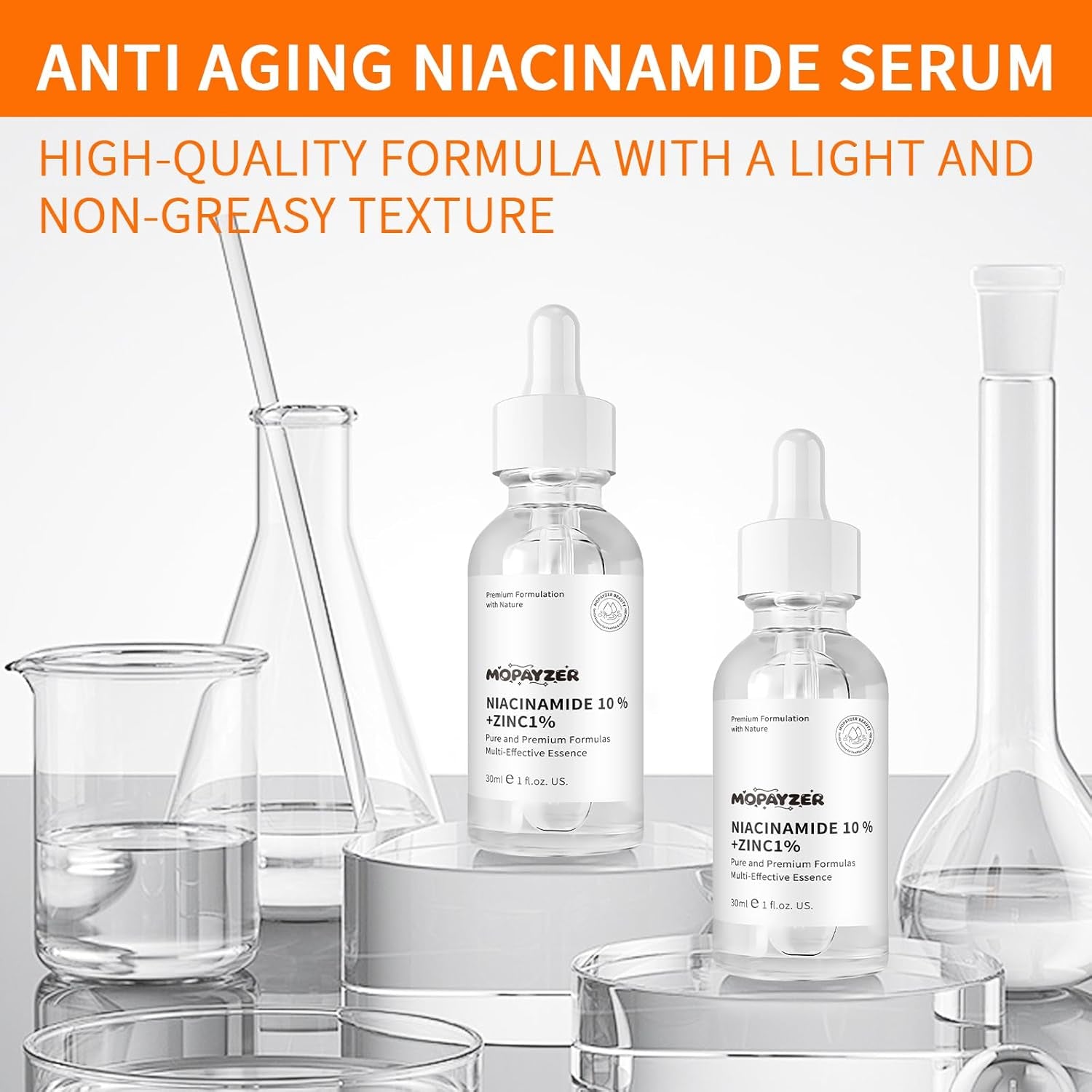 Niacinamide 10% + Zinc 1% Serum, Anti-Aging Niacinamide Serum for Face, 1PCS Moisturizing Facial Serum for All Skin Type, Women Face Skin Care.