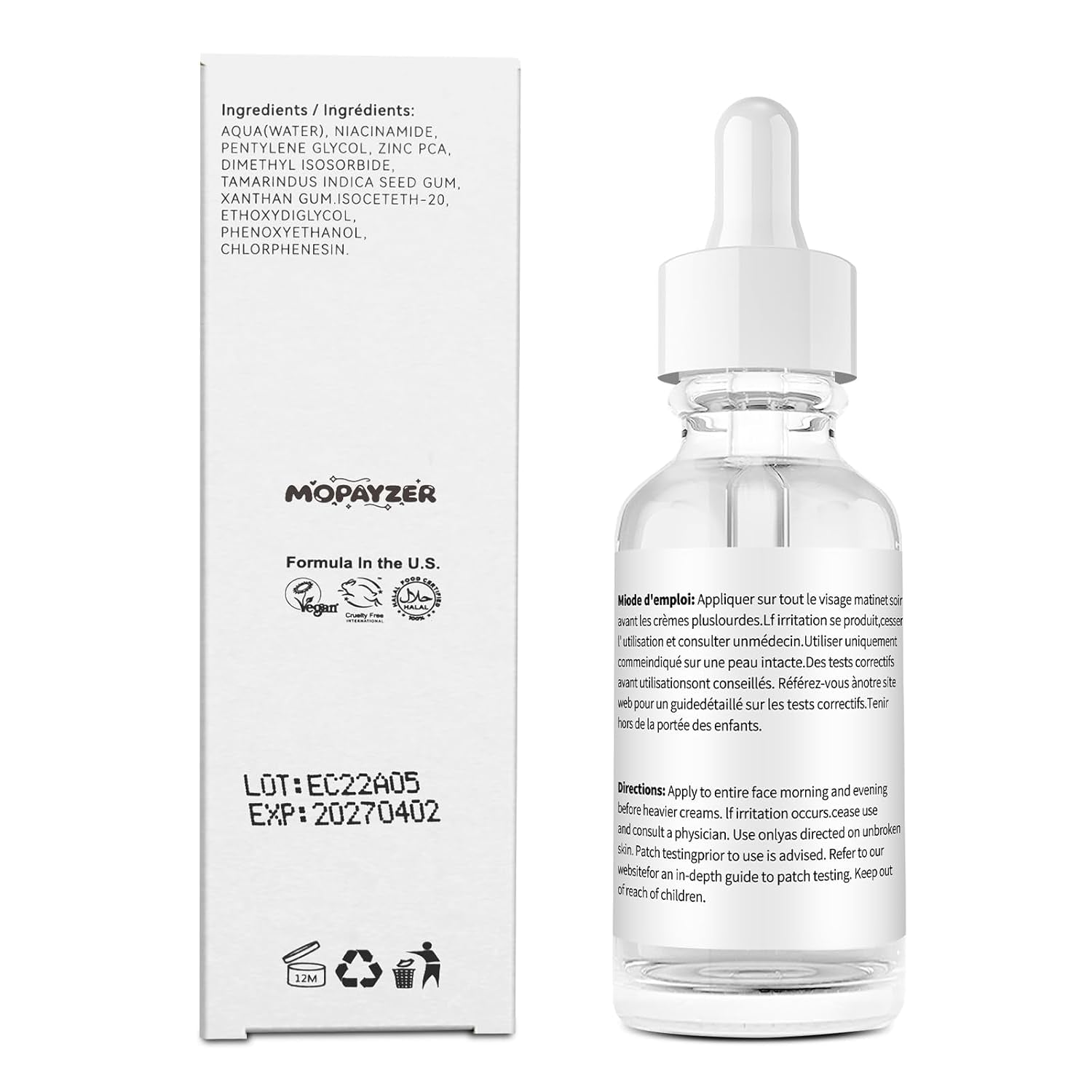 Niacinamide 10% + Zinc 1% Serum, Anti-Aging Niacinamide Serum for Face, 1PCS Moisturizing Facial Serum for All Skin Type, Women Face Skin Care.