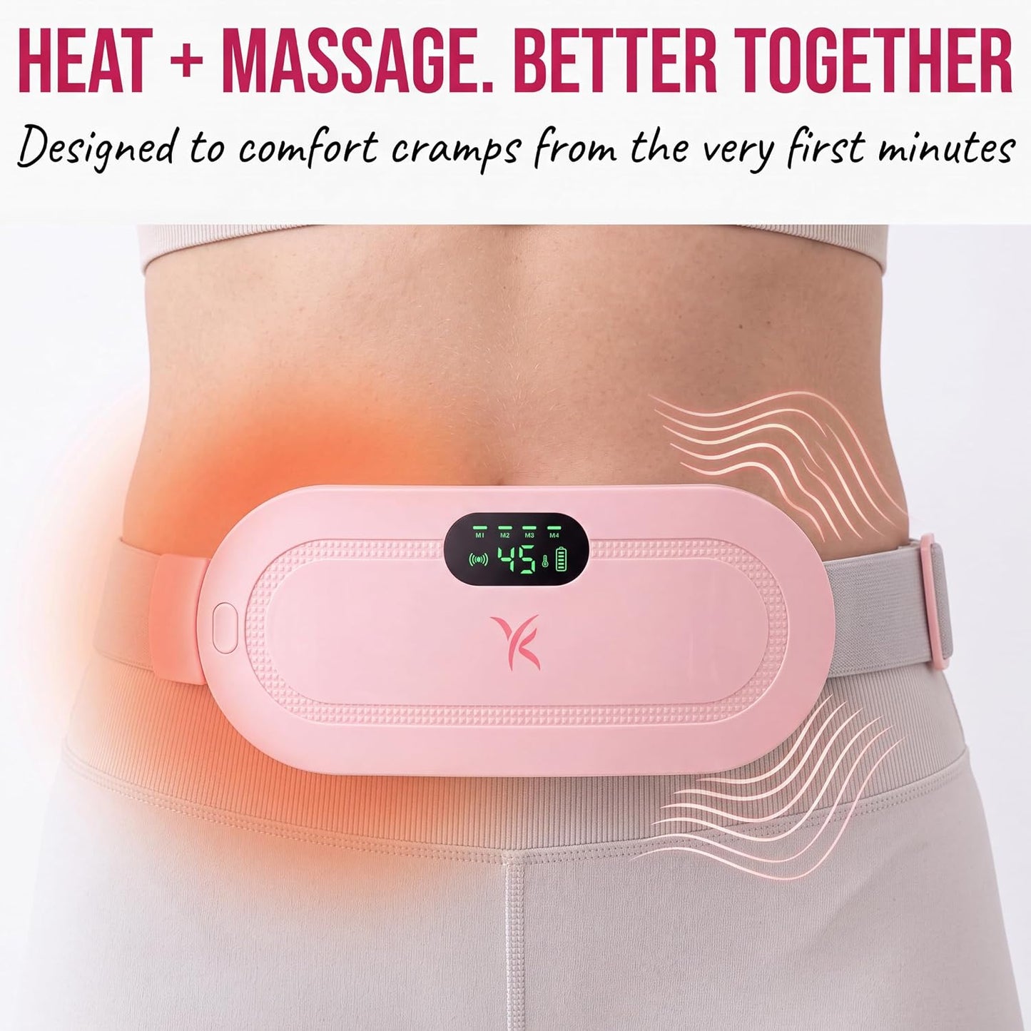 Heating Pad for Period Cramps – FSA&HSA Eligible Electric Menstrual Massage